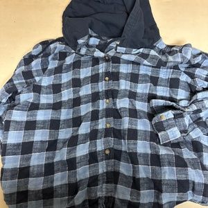 Hooded flannel